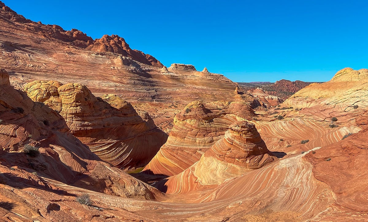 The Wave trail in Coyote Buttes, Utah