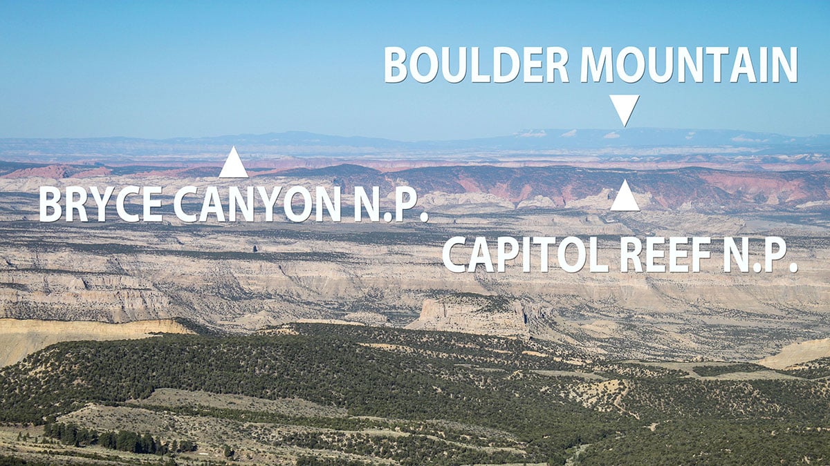 Boulder Mountain Bryce Canyon and Capitol Reef