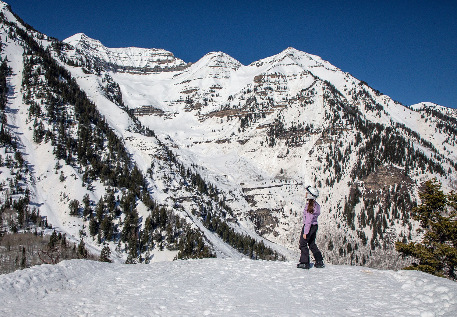 Woman on a mountain at Sundance Mountain Resort