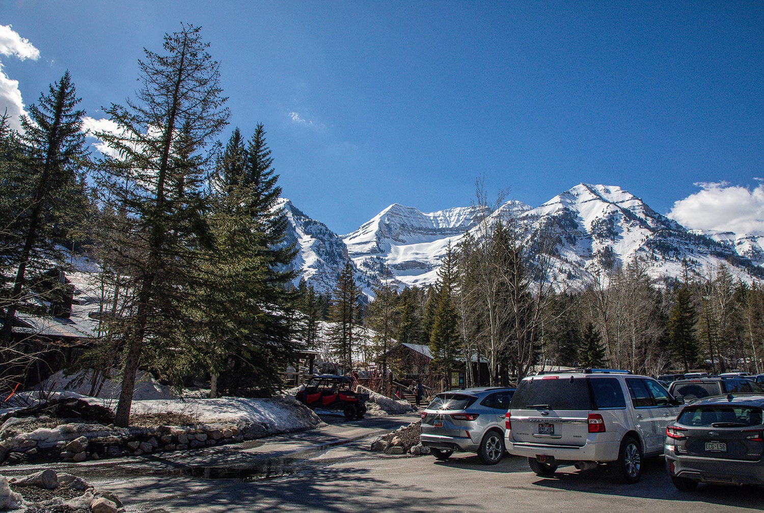 Sundance Mountain Resort parking lot in Utah