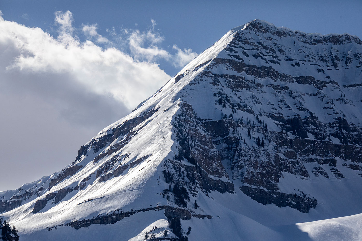 Scenic view of the Snow mountains at Sundance Mountain Resort in Utah.
