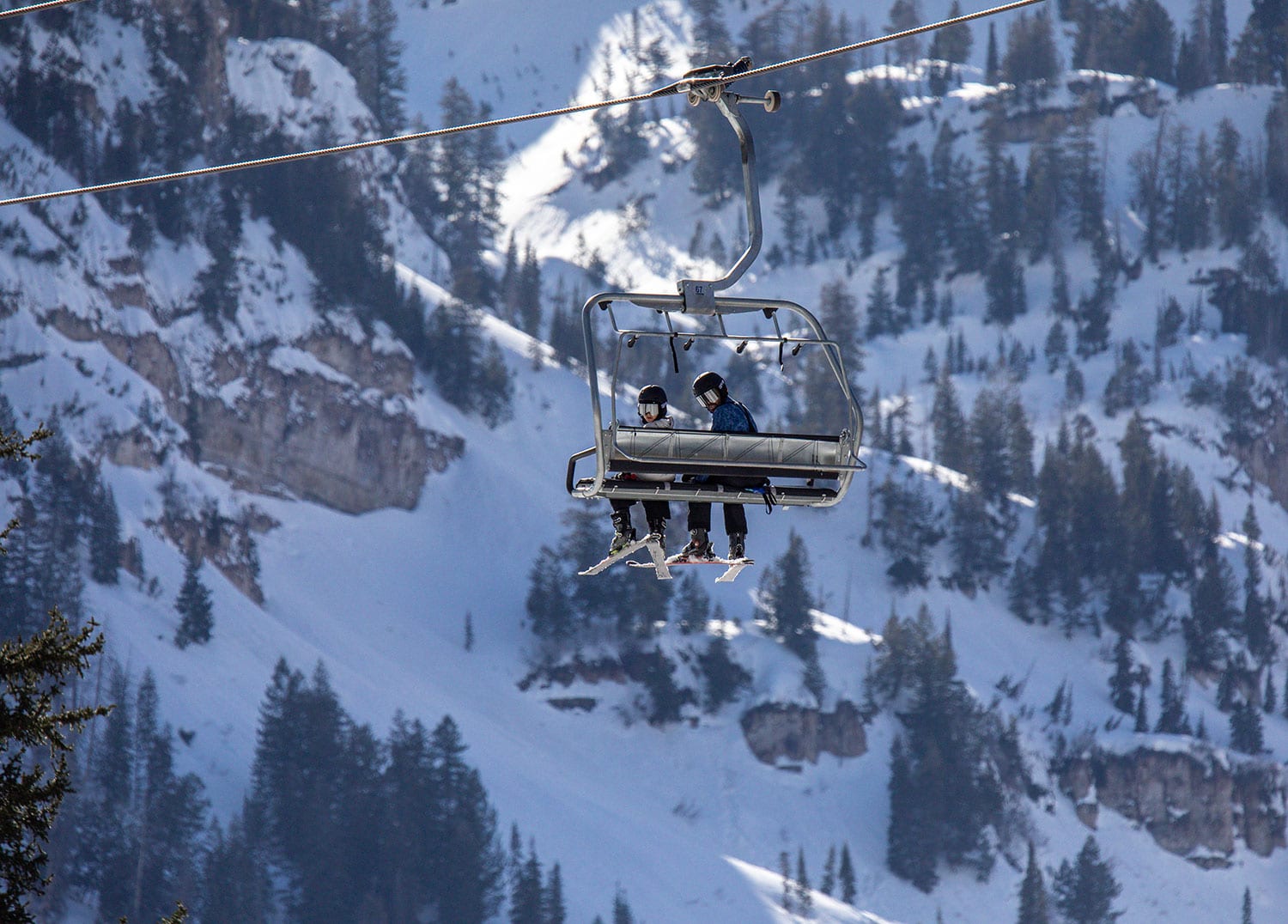 Ski lift at Sundance Mountain Resort in Utah.