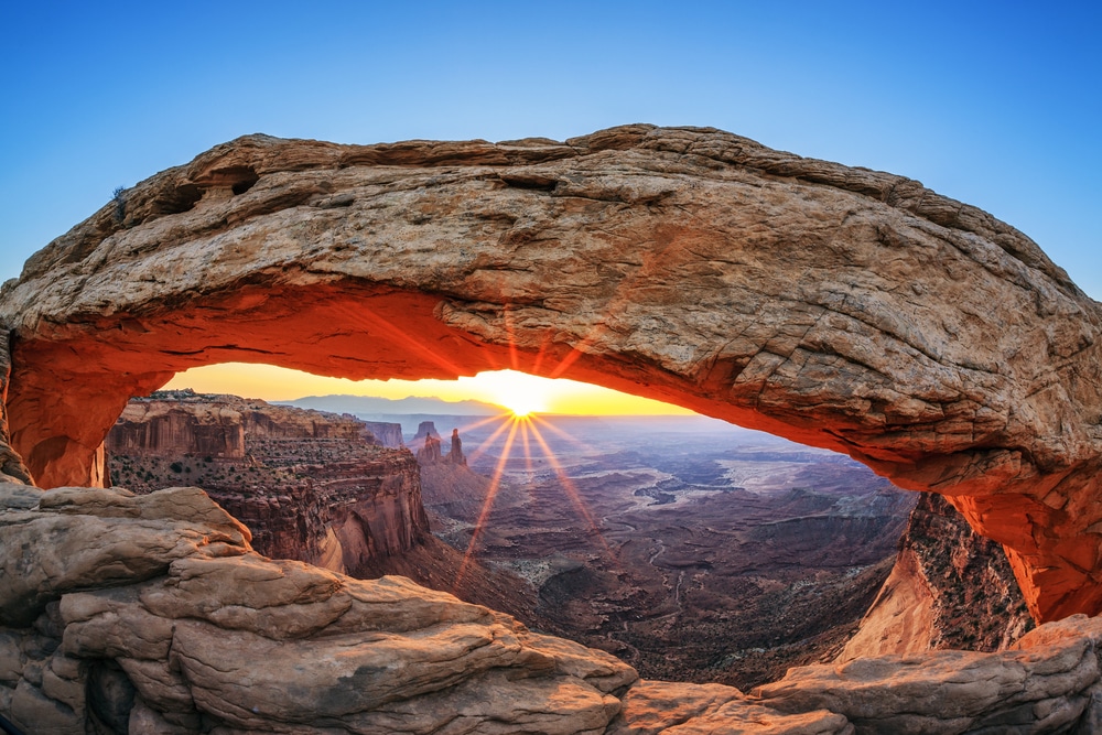 Sunset view at Moab, Utah.