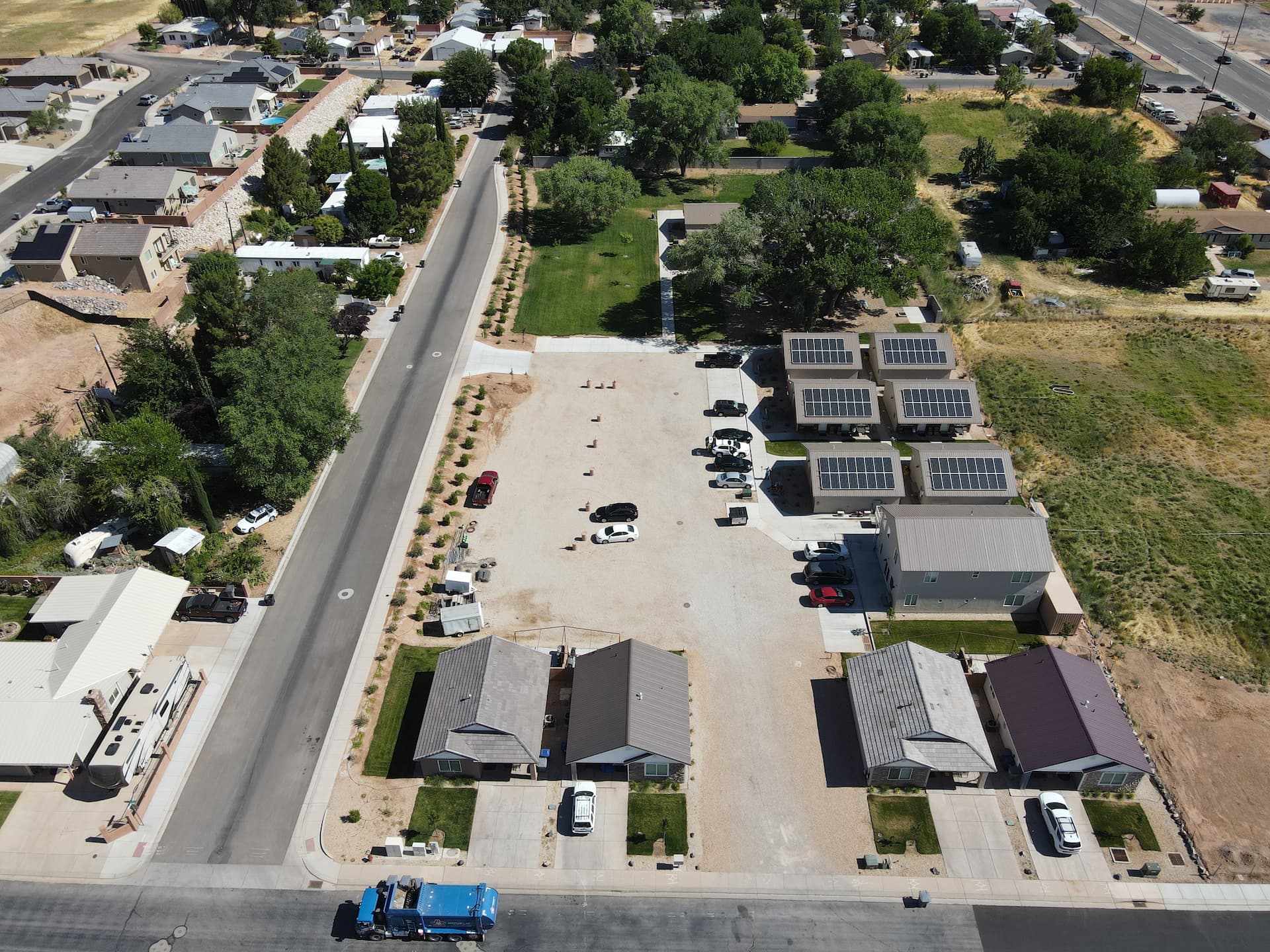 Aerial view of City landscape in Utah