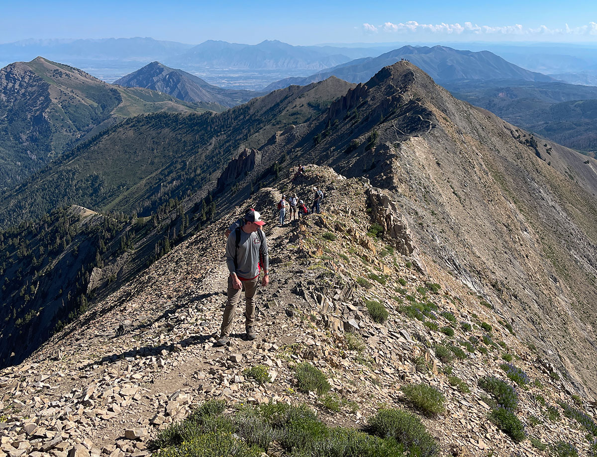 Hiking trail on Mount Nebo in Utah.