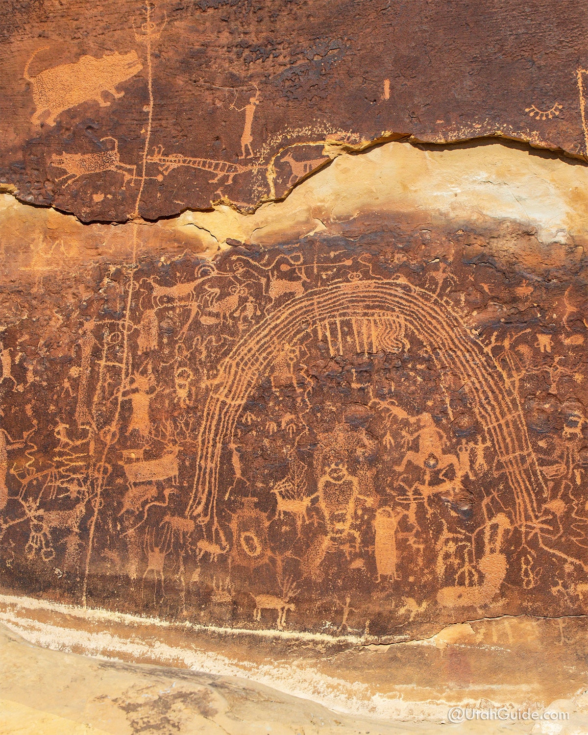 Additional rock art panel at Rochester Panel in Utah