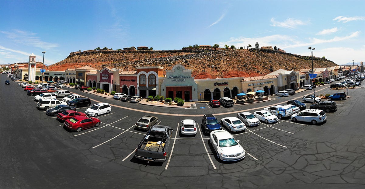 Shopping at Factory stores in St. George, Utah.