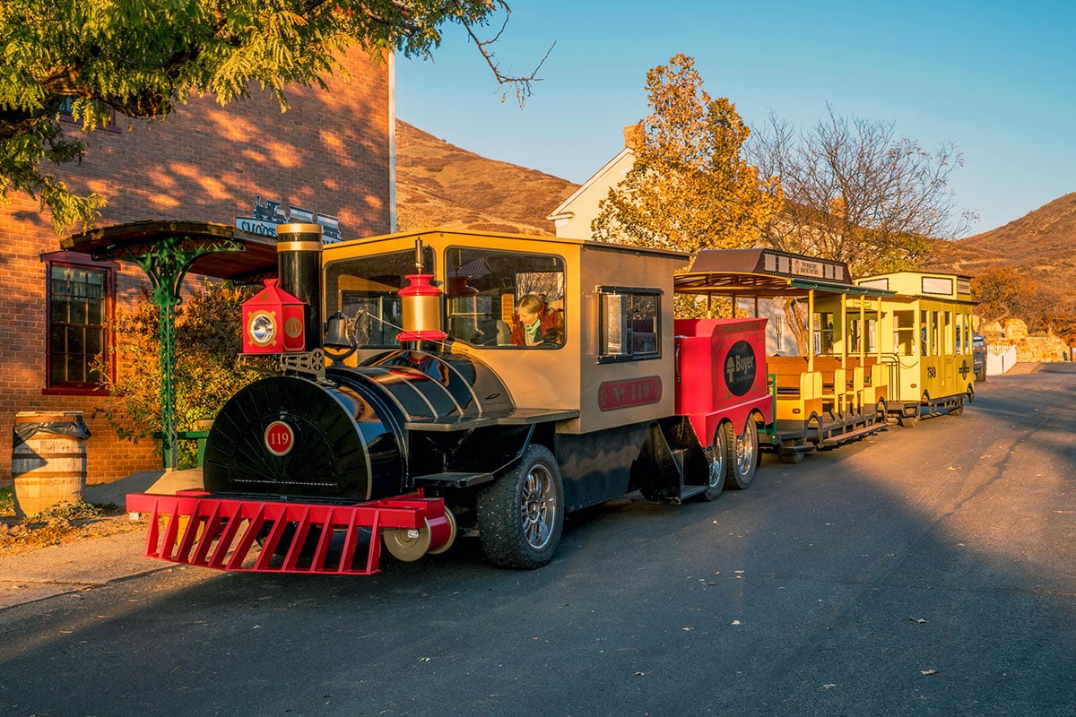 Train at This is the Place Heritage State Park in Utah.